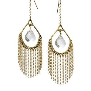 Chic Gold Fringe Earrings